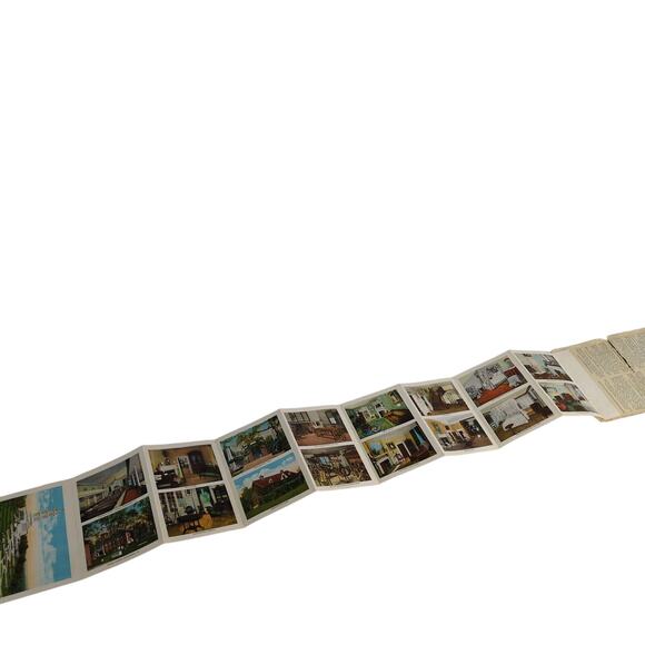 George Washington's Mansion Mt Vernon Virginia 1920s Fold-Out Postcards VA 1927 - Picture 6 of 11